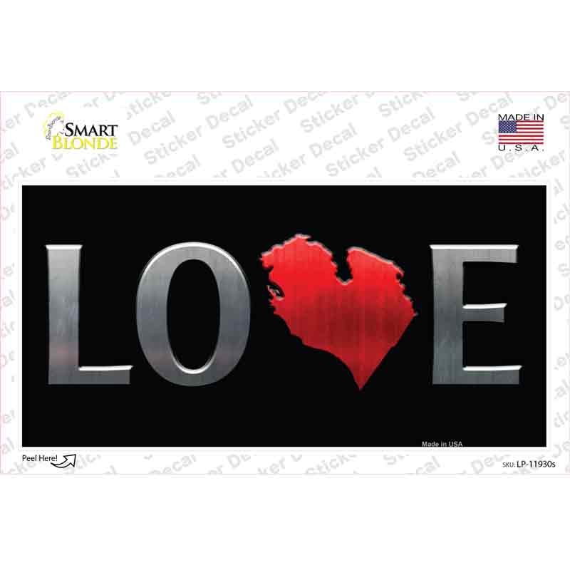 LP-11930s-M 6 x 3 in. Lower Peninsula Novelty Sticker Decal - Medium