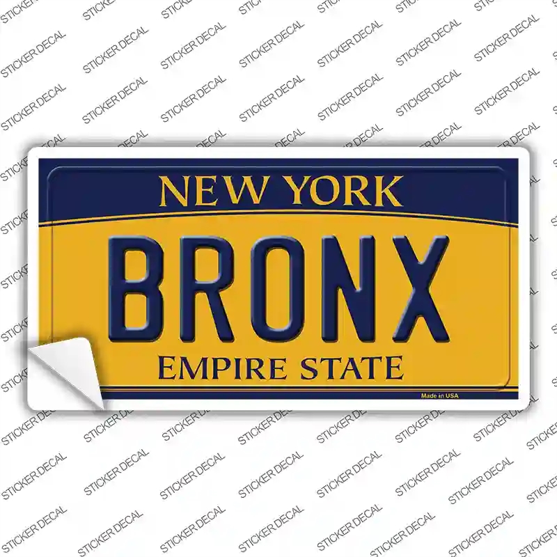 LP-8941s-S 3 x 1.5 in. Bronx York Novelty Sticker Decal - Small