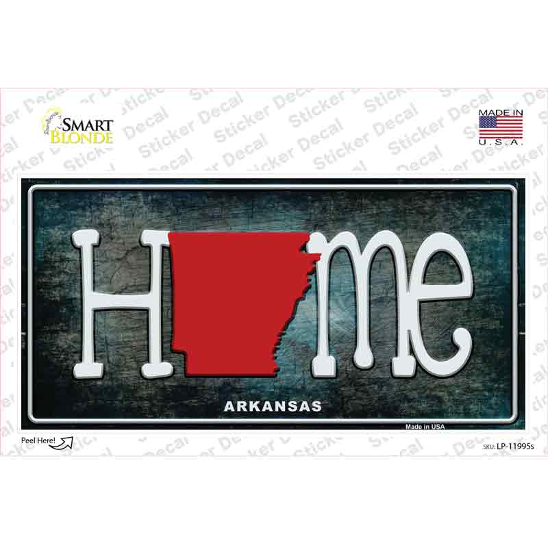 LP-11995s-M 6 x 3 in. Arkansas Home State Outline Novelty Sticker Decal - Medium
