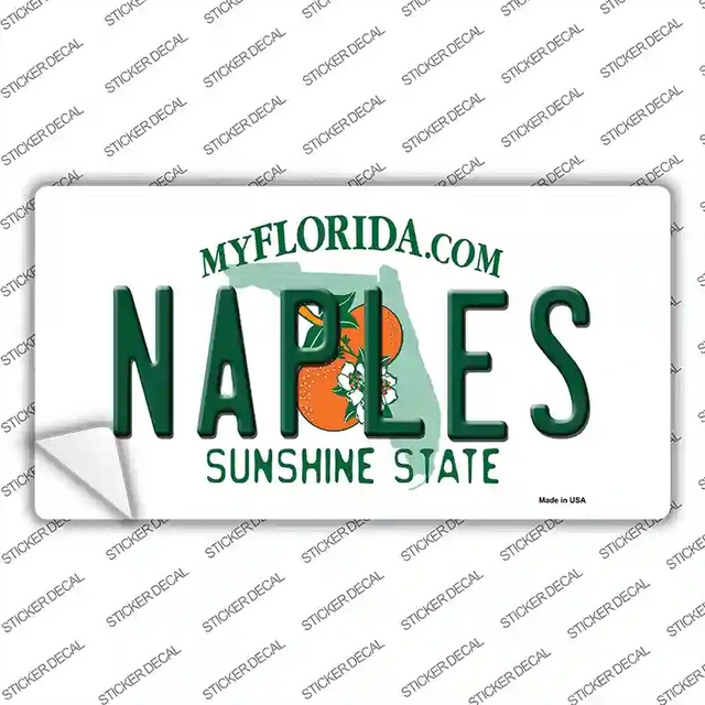LP-8285s-XL 12 x 6 in. Naples Florida Novelty Sticker Decal - Extra Large