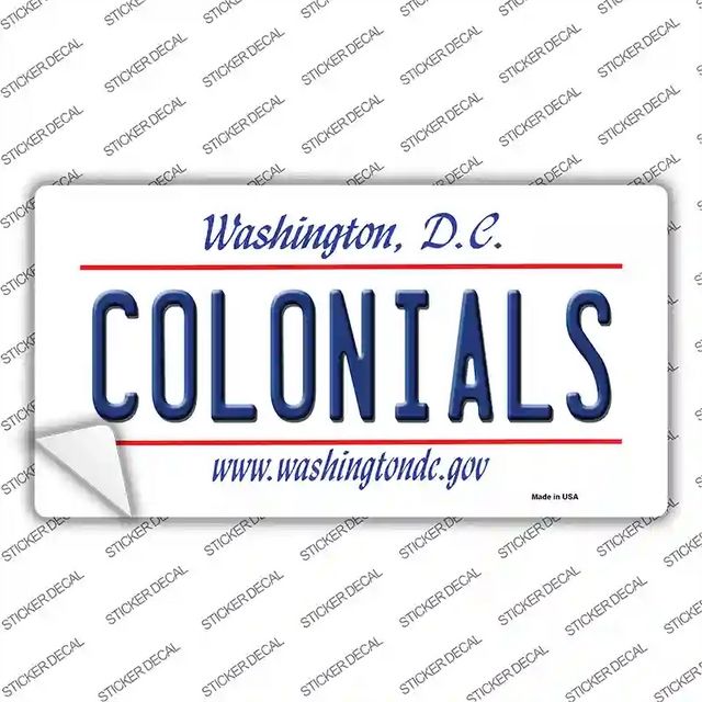 LP-13132s-XL 12 x 6 in. Colonials Novelty Sticker Decal - Extra Large