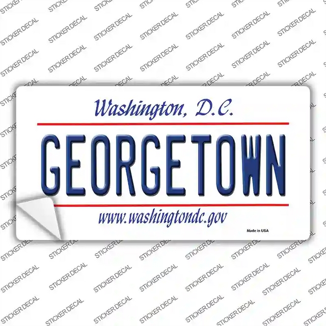 LP-13135s-L 9 x 4.5 in. Georgetown Novelty Sticker Decal - Large