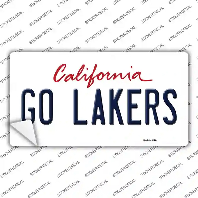 LP-13343s-L 9 x 4.5 in. Go Lakers Novelty Sticker Decal - Large