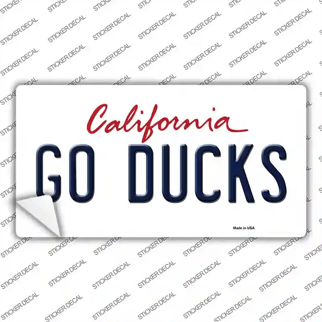 LP-13351s-L 9 x 4.5 in. Go Ducks Novelty Sticker Decal - Large