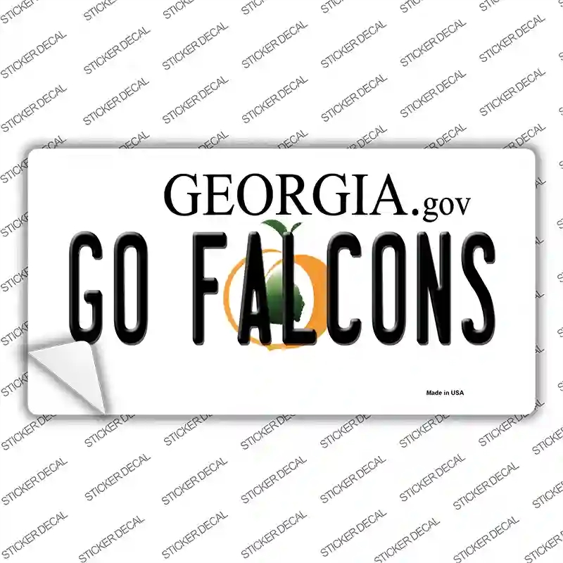 LP-13379s-S 3 x 1.5 in. Go Falcons Novelty Sticker Decal - Small