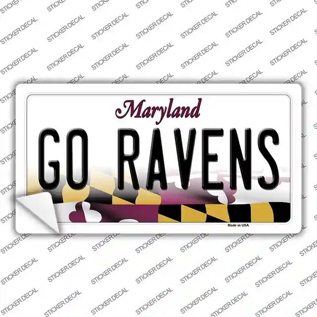 LP-13403s-XL 12 x 6 in. Go Ravens Novelty Sticker Decal - Extra Large