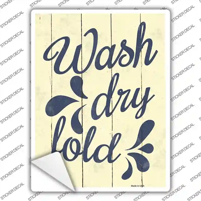 P-1958s-XL 12 x 6 in. Wash Dry Fold Novelty Rectangular Sticker Decal - Extra Large