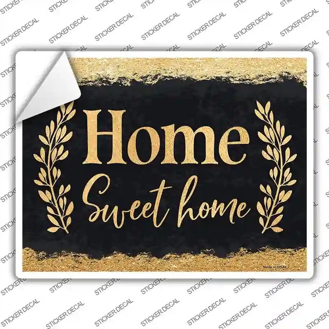P-1999s-XL 12 x 6 in. Home Sweet Home Novelty Rectangular Sticker Decal - Extra Large