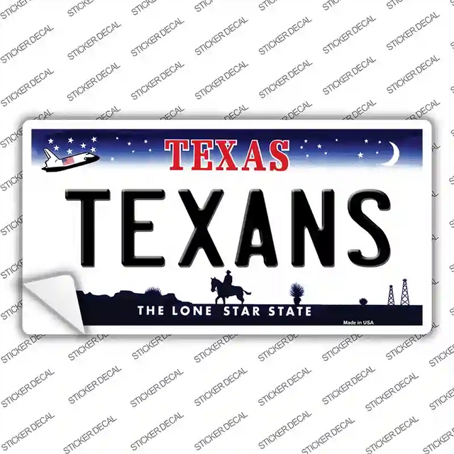 LP-2061s-L 9 x 4.5 in. Texans Texas State Novelty Sticker Decal - Large