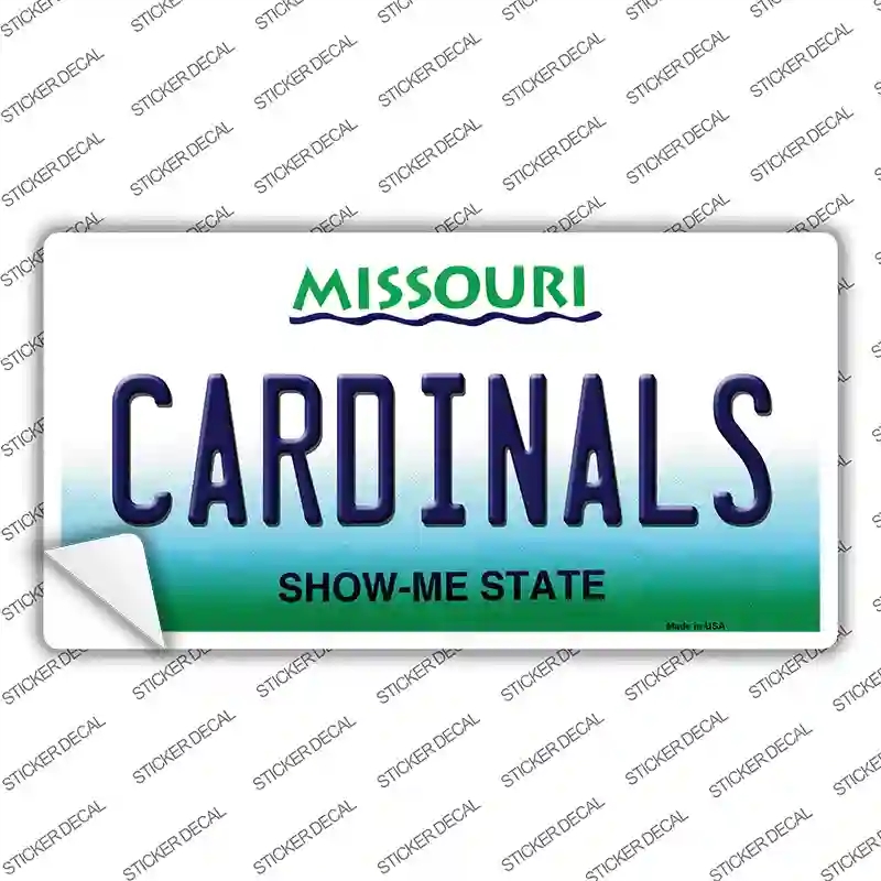 LP-2094s-S 3 x 1.5 in. Cardinals Missouri State Novelty Sticker Decal - Small -  Smart Blonde