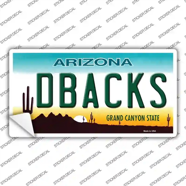 LP-2100s-XL 12 x 6 in. Dbacks Arizona State Novelty Sticker Decal - Extra Large