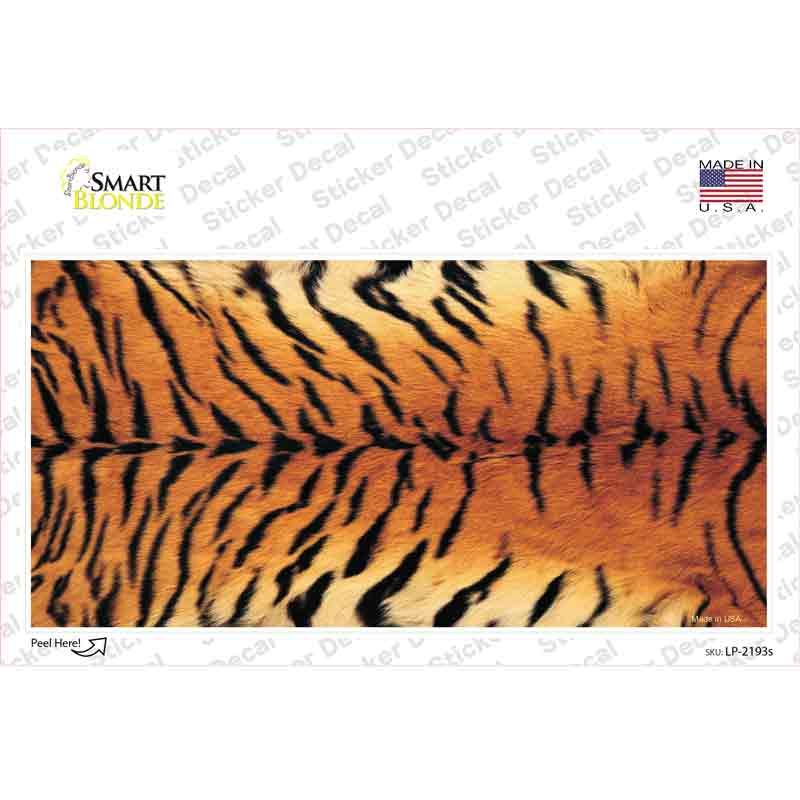LP-2193s-M 6 x 3 in. Tiger Novelty Sticker Decal - Medium