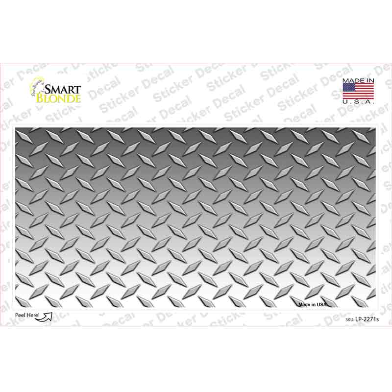 LP-2271s-M 6 x 3 in. Diamond Silver Novelty Sticker Decal - Medium