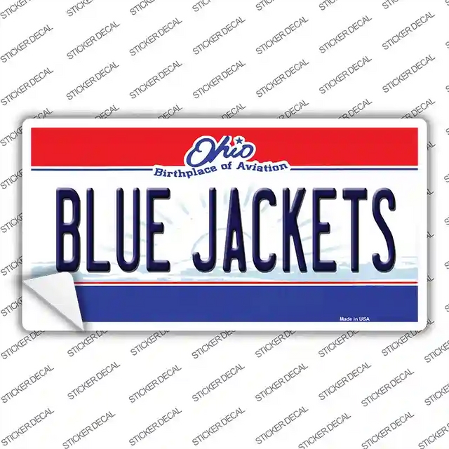 LP-2294s-XL 12 x 6 in. Blue Jackets Ohio State Novelty Sticker Decal - Extra Large