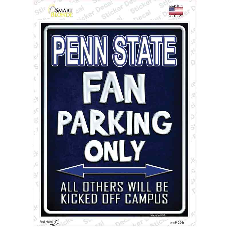 P-294s-M 6 x 4.5 in. Penn State Novelty Rectangle Sticker Decal - Medium
