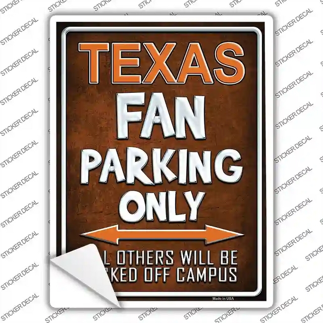 P-298s-XL 12 x 9 in. Texas Novelty Rectangle Sticker Decal - Extra Large