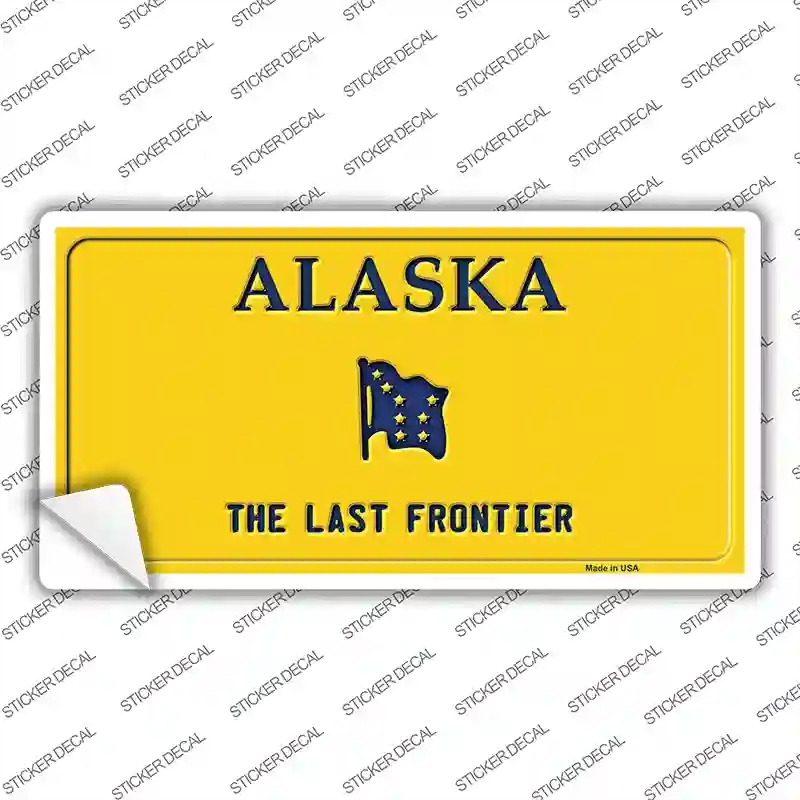 LP-9509s-S 3 x 1.5 in. Alaska Novelty Sticker Decal - Small