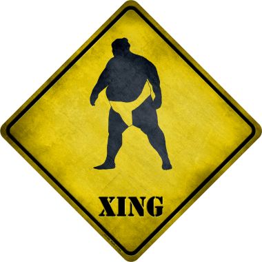 Smart Blonde Letter O Xing Novelty Metal Crossing Sign CX-280