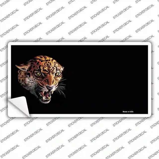 LP-3748s-XL 12 x 6 in. Jaguar Offset Novelty Sticker Decal - Extra Large
