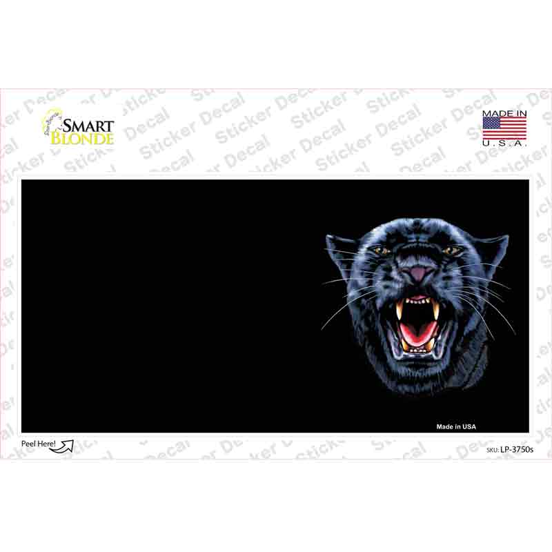 LP-3750s-M 6 x 3 in. Panther Offset Novelty Sticker Decal - Medium