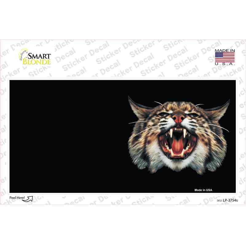 LP-3754s-M 6 x 3 in. Wildcat Offset Novelty Sticker Decal - Medium