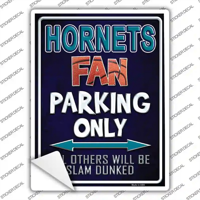 P-249s-XL 12 x 9 in. Hornets Novelty Rectangle Sticker Decal - Extra Large