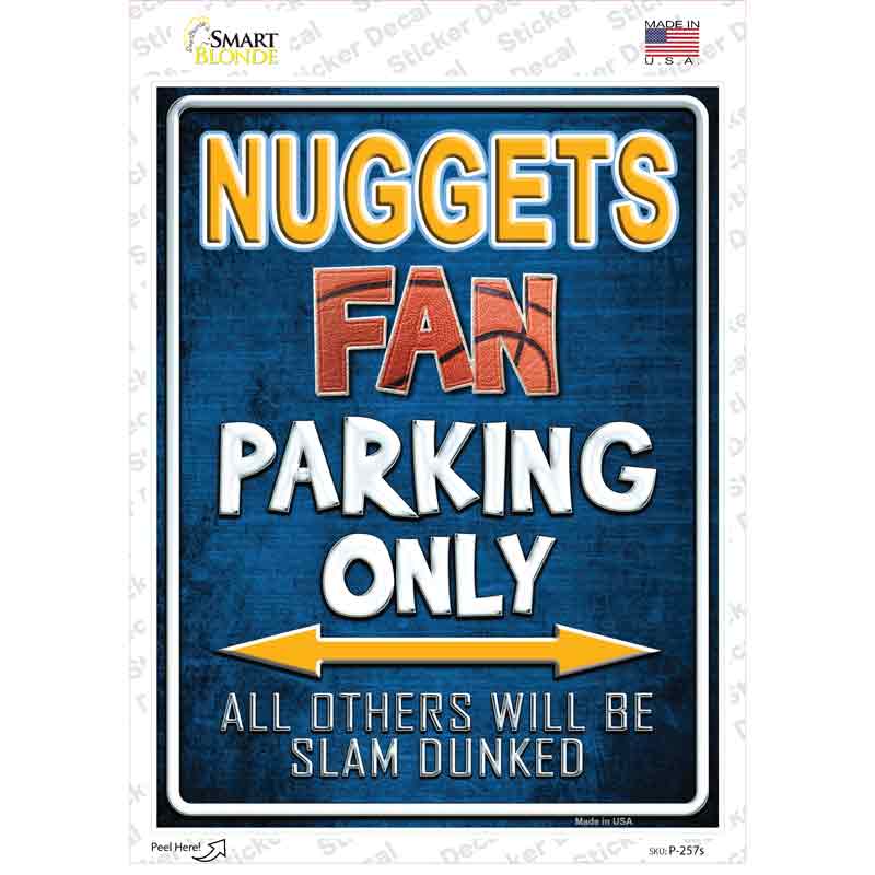 P-257s-M 6 x 4.5 in. Nuggets Novelty Rectangle Sticker Decal - Medium