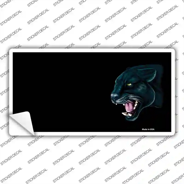 LP-3767s-XL 12 x 6 in. Panther Offset Profile Novelty Sticker Decal - Extra Large