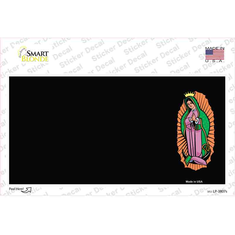 LP-3807s-M 6 x 3 in. Virgin Mary Offset Novelty Sticker Decal - Medium