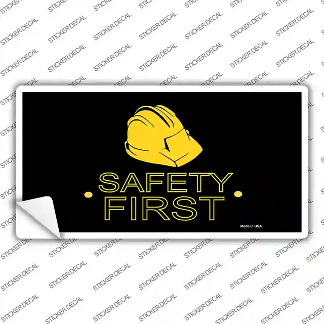 LP-3832s-XL 12 x 6 in. Safety First Novelty Sticker Decal - Extra Large