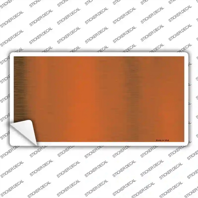 LPC-1004s-XL 12 x 6 in. Orange Metallic Solid Novelty Sticker Decal - Extra Large