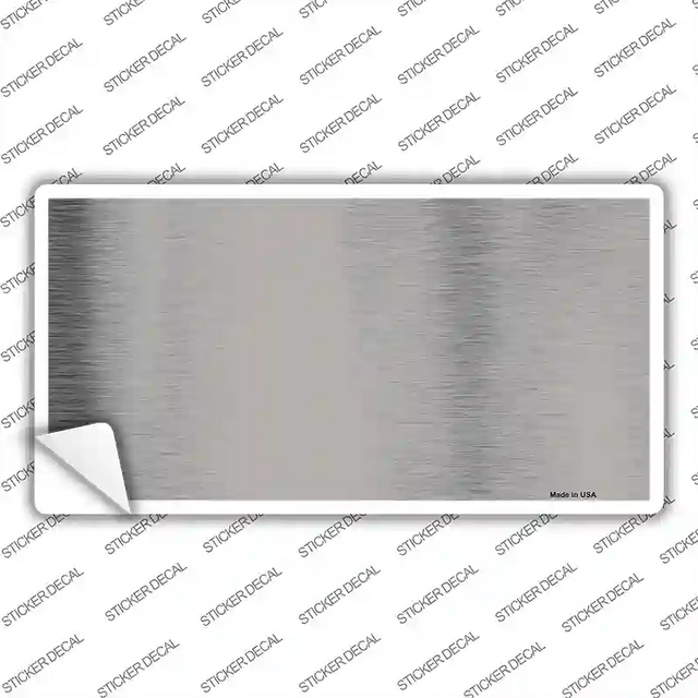 LPC-1006s-XL 12 x 6 in. Grey Metallic Solid Novelty Sticker Decal - Extra Large