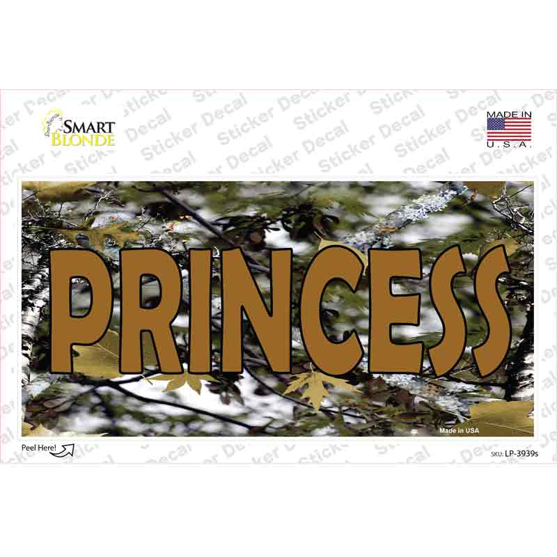LP-3939s-M 6 x 3 in. Princess Camouflage Novelty Sticker Decal - Medium