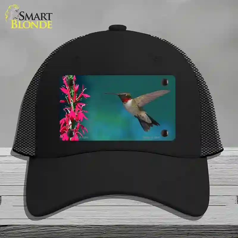 HAT01-MLP-1201 4 x 2.2 in. Humming Bird Novelty License Plate Hat, Black - Mesh