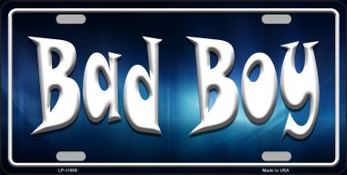 LP-11555 Bad Boy Novelty License Plate - 3.5 x 2 in.