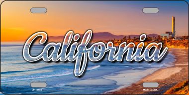 LP-11588 California Beach State License Plate - 3.5 x 2 in.