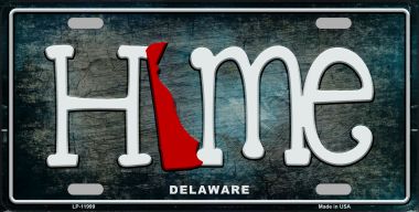 LP-11999 Delaware Home State Outline Novelty License Plate - 3.5 x 2 in.