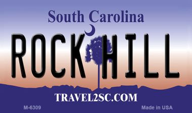 SMART BLONDE Rock Hill South Carolina State License Plate Tag Magnet M-6309