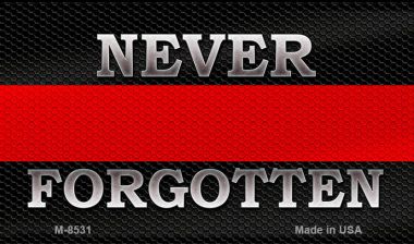 M-8531 Never Forgotten Fire Novelty Magnet - 3 x 6 in.