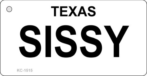 KC-1515 Sissy Texas State Novelty Key Chain - 3.5 x 2 in.