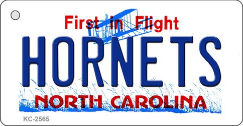 KC-2565 Hornets North Carolina State License Plate Key Chain - 3.5 x 2 in.