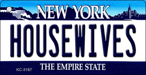 SMART BLONDE Housewives New York State License Plate Tag Key Chain KC-3167