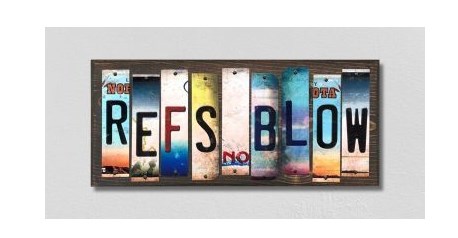 WS-223 Refs Blow License Plate Strips Novelty Wood Signs