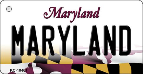 KC-10461 Maryland State License Plate Key Chain - 9 x 12 in.