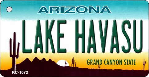 SMART BLONDE Lake Havasu Arizona State License Plate Tag Key Chain KC-1072