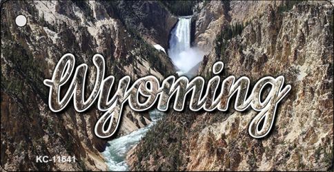 KC-11641 Wyoming Rocky Waterfall Key Chain - 4 x 7 in.