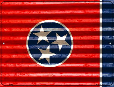 P-2356 Tennessee Flag Novelty Parking Sign - 7 x 4 in -  Smart Blonde