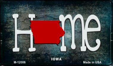 M-12006 Iowa Home State Outline Novelty Magnet - 1 x 2 in -  Smart Blonde