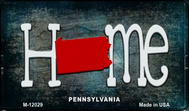 M-12029 Pennsylvania Home State Outline Novelty Magnet - 1 x 2 in -  Smart Blonde