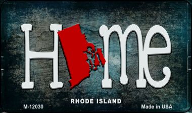 M-12030 Rhode Island Home State Outline Novelty Magnet - 1 x 2 in -  Smart Blonde